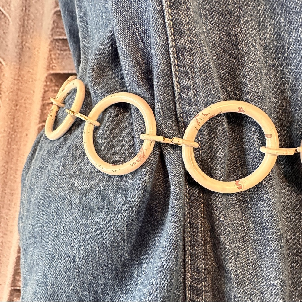Vintage Chain Belt Mod GoGo Small 1970s Seventies 70s 1960s Sixties 60s - Picture 6 of 10